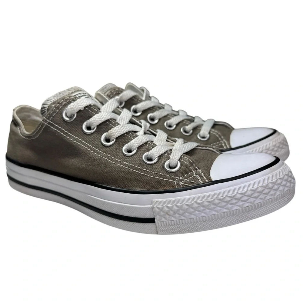 Converse Chuck Taylor Unisex Canvas Sneakers Shoes Charcoal‎ Gray Womens 7 - Picture 2 of 15
